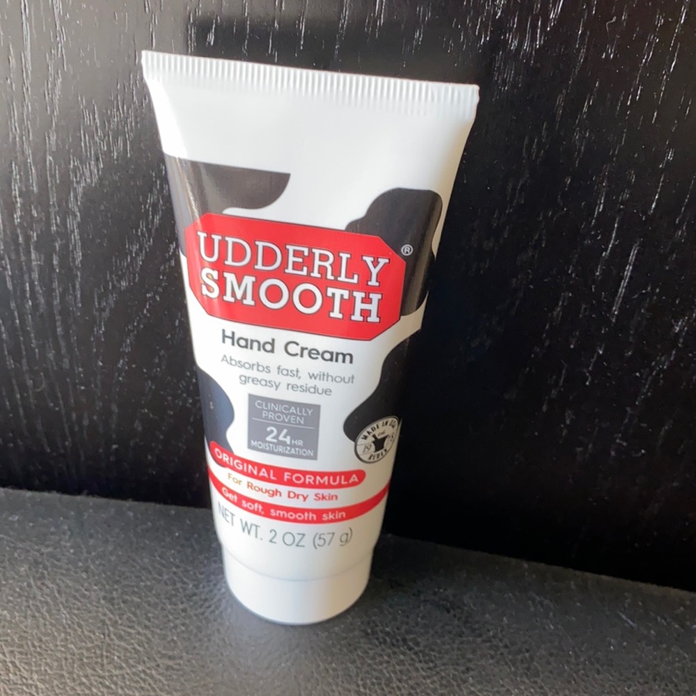 Udderly smooth original formula moisturizing hand cream, lightly scented